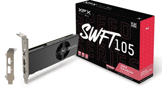 AMD Radeon RX 6400 4GB GDDR6 videokaart PCIe 4.0 7680×4320 64-bit HDMI DisplayPort DirectX 12