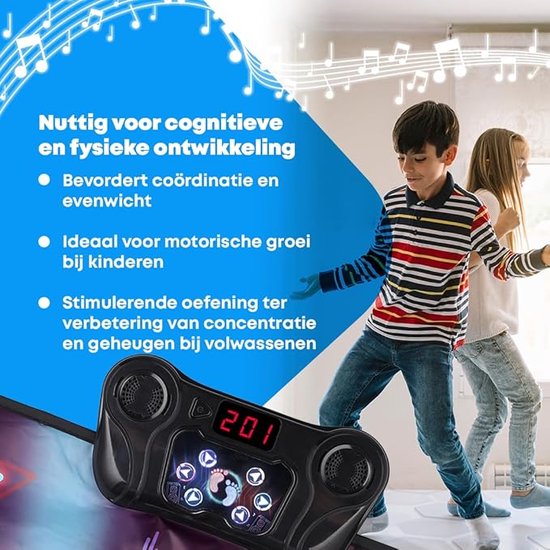 Side Dance Mat voor kinderen Volwassenen, antislip slijtvaste Dancing Step Dance Mat USB-aansluiting PC TV-interface Running Yoga Deken, multifunctionele dansmat, Plug en play Side Dance Mat voor kinderen Volwassenen, antislip slijtvaste Dancing Step Dance Mat USB-aansluiting PC TV-interface Running Yoga Deken, multifunctionele dansmat, Plug en play