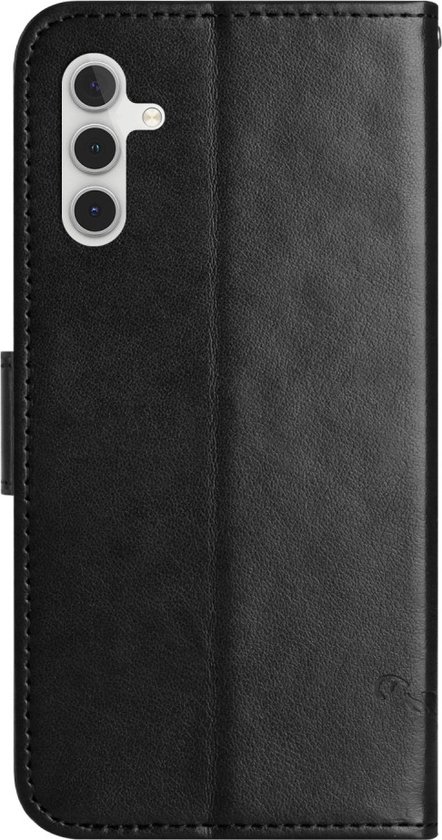 Coverup Fleurs et Papillons Book Case Adapté pour Samsung Galaxy A15 Case - Zwart