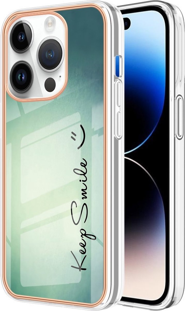 Coverup Hoesje - Geschikt voor iPhone 15 Pro Hoesje - Coverup Design TPU Back Cover - Smile