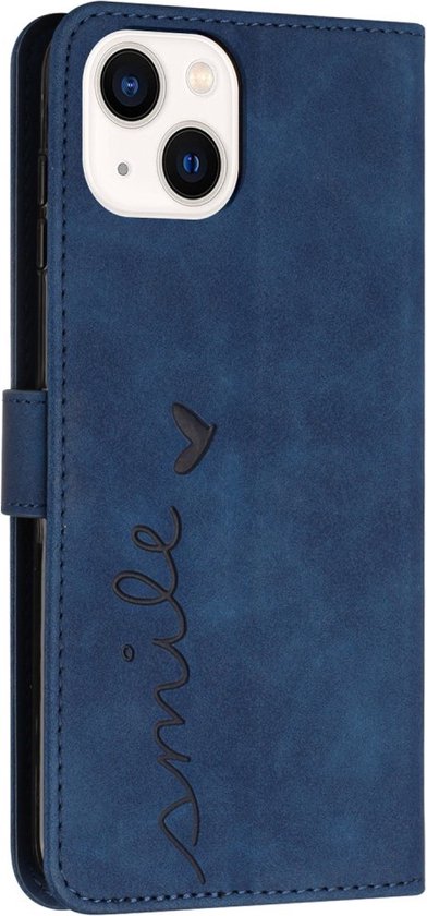 Coque iPhone 15 - Coverup Smile Book Case - Blauw
