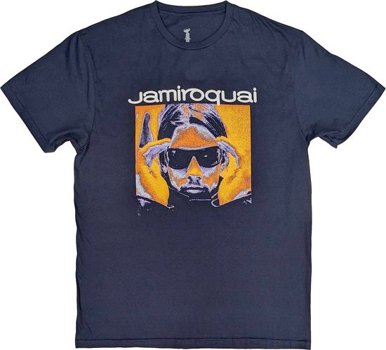 Jamiroquai - T-shirt Orange Glow pour hommes - M - Bleu foncé
