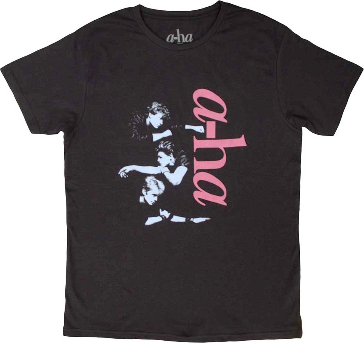 A-ha - Vertical Logo Heren T-shirt - M - Zwart