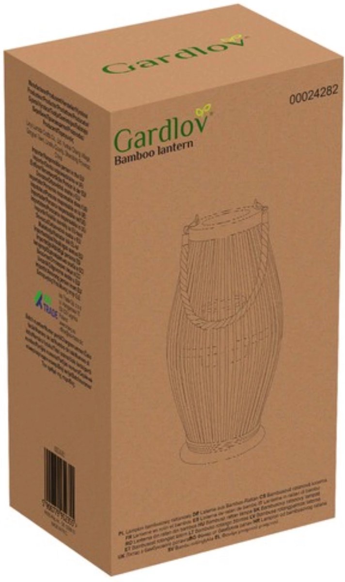 Gardlov bamboe rotan lantaarn groot - Sfeervolle 40 cm lantaarn voor binnen en buiten — cadeau in Wonen & Interieur - foto 4