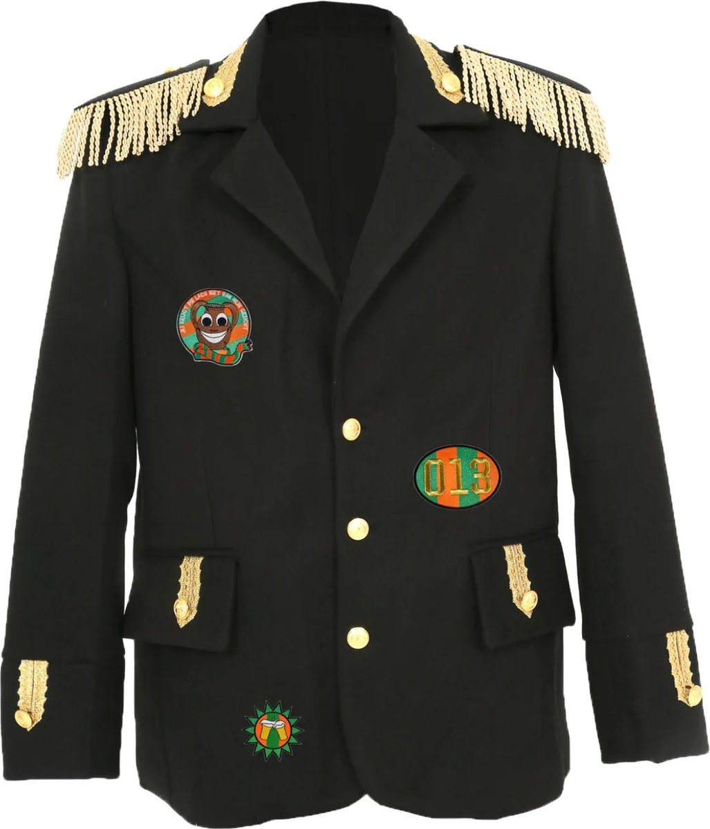 Fjesta© Kruikenstad jasje met emblemen - Luxe - Heren - Maat 48 - Carnavalskleding Heren - Carnaval