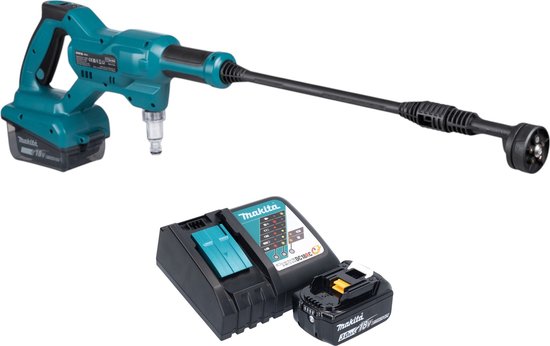 Makita DHW 180 Z accudrukreiniger 18V snoerloos 24 bar 150 l/u inkl. accu 3.0 Ah en lader