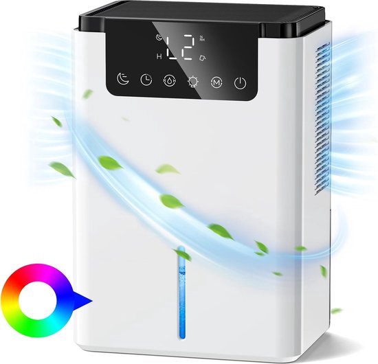 Luchtontvochtiger, 2,5 l, luchtontvochtiger, anti-schimmel, elektrisch