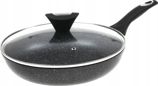 Keramische Hapjespan 26 cm met Deksel – Gezond en Gemakkelijk Koken zonder Aanbakken!