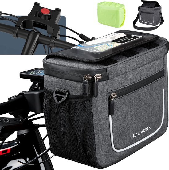 Lampa 91569 T-Voyager Handlebar-Bag, Borsa Manubrio Moto Universale, Dimensioni 340x170x80 mm, capacità Circa 2 L