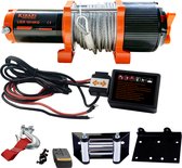 Kibani elektrische lier 12V 1814kg - incl. bevestigingsmateriaal - bumperlier - trekwerkzaamheden - takel - handlier