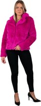 Bontjas neon paars dames - Maat 40/42
