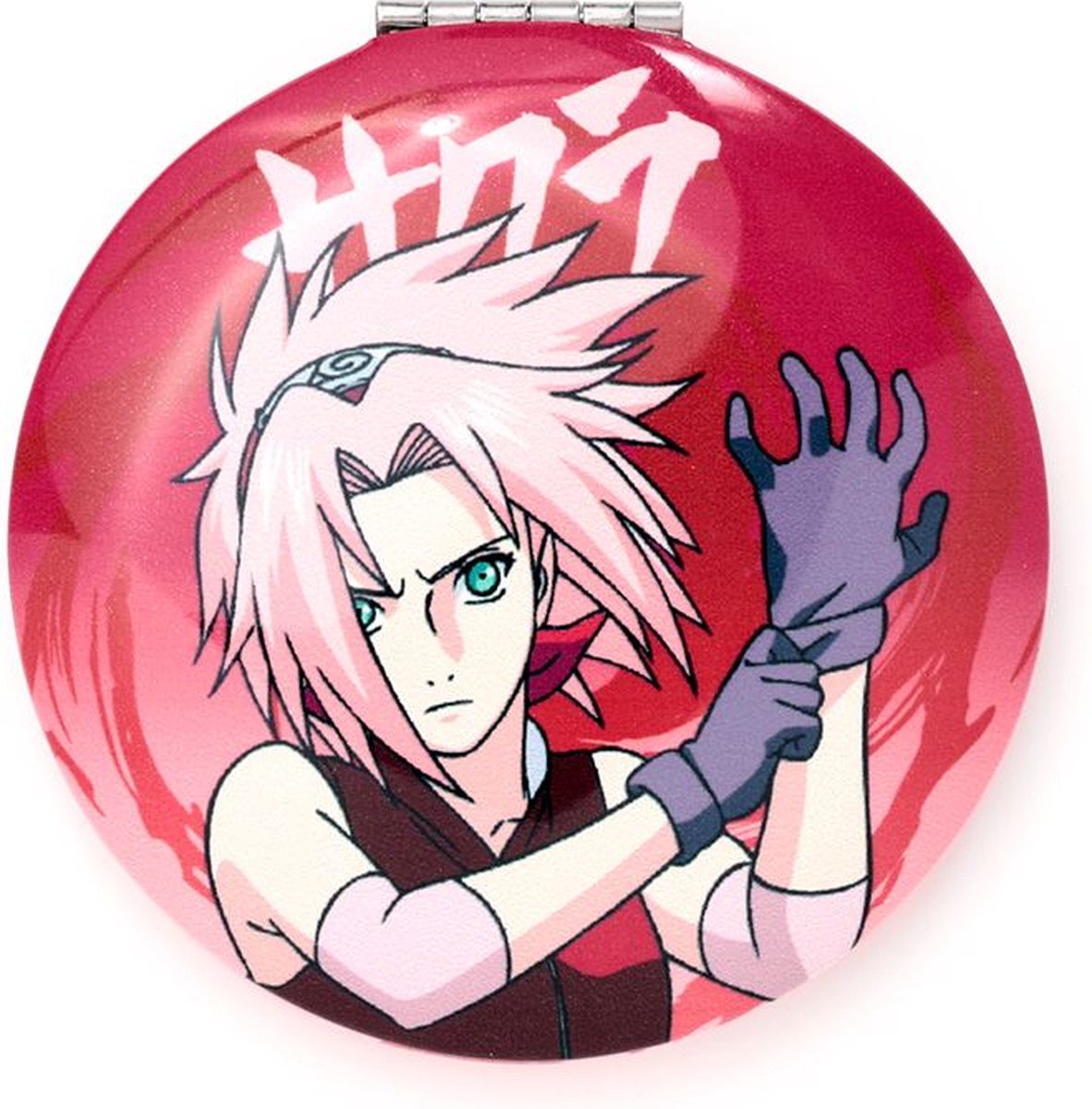 Goedkoopste Spiegeltje Make-Up Compact Klep - Naruto Ninja Manga - Boruto Uzumaki - 6.5x6.5x1cm