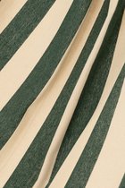 Bol.com J-Line hangmat Brede Strepen - katoen/polyester - donkergroen/ecru aanbieding