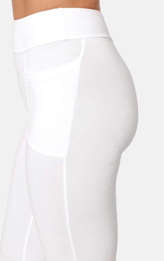 Bellivalini Dames Yogabroek - Sport - Vrijetijdsbroek - Lang - Viscose - Sportbroek - BLV-BLV50-282-YPF - Wit - S van Bellivalini — afbeelding 2