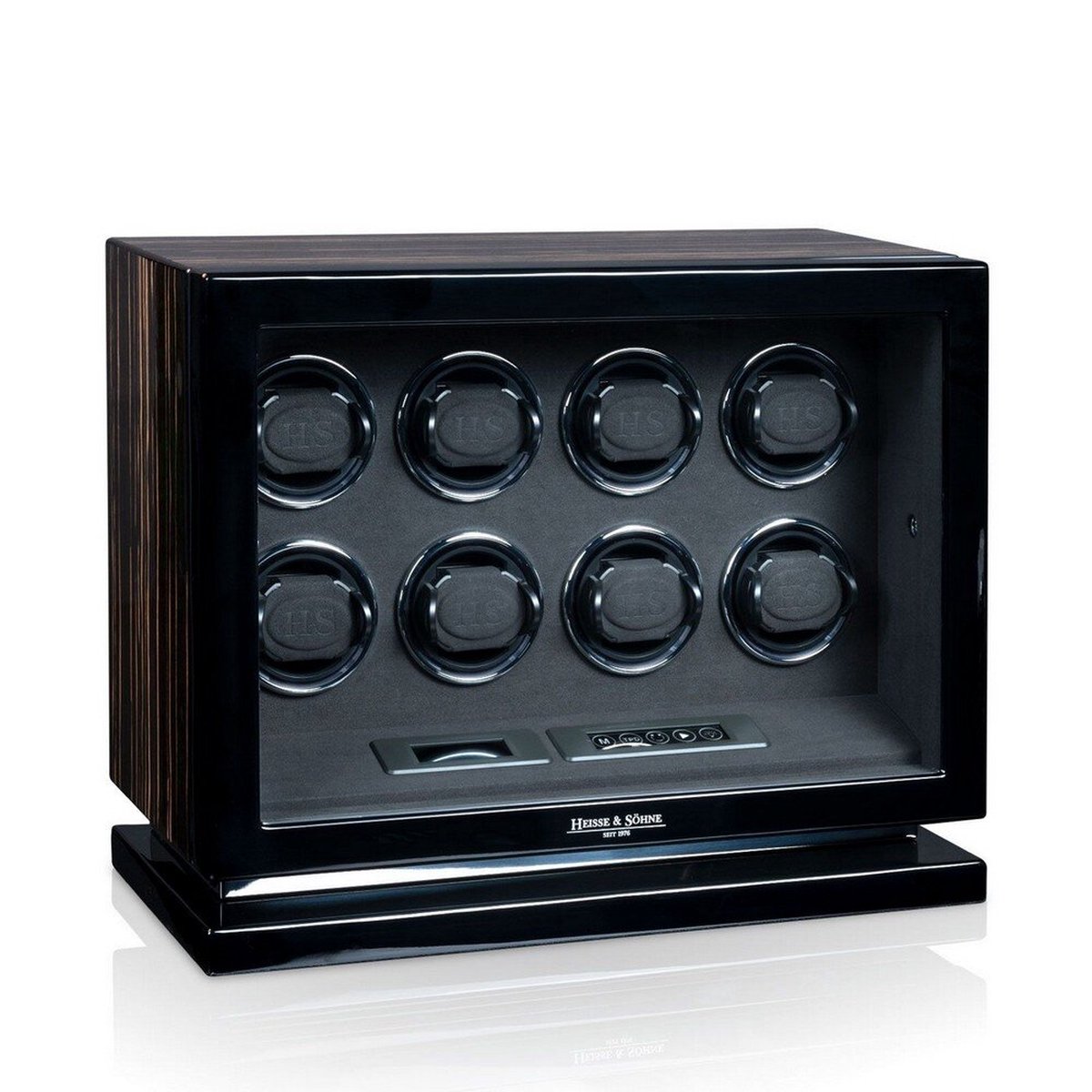 Heisse Söhne - 70019-231.19 - horlogewikkelaars - voor 8 Horloges - Rome 8 - Ebony hoogglans