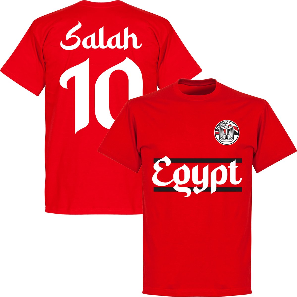 Egypte Salah 10 Logo Team T-Shirt - Rood - Kinderen - 152