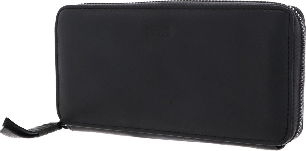 FREDsBRUDER Leren Portemonnee FB Wallet Big Dark Grey Grijs