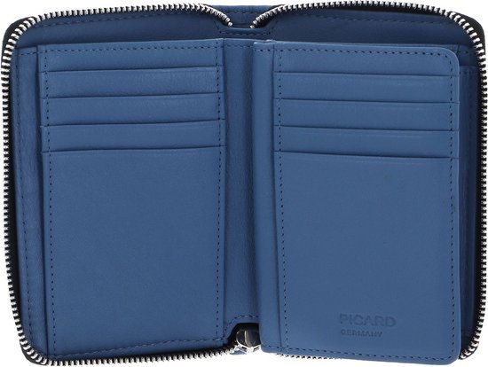 PICARD Porte-monnaie Plaza 1 Zip Around Wallet Wintersky Bleu clair