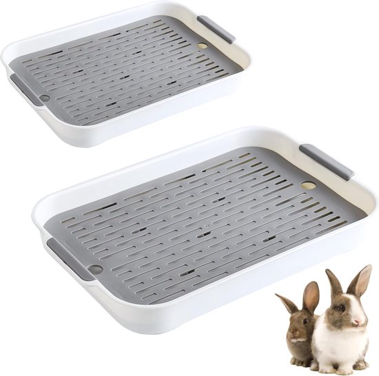 JGS ® Hygiënische Dubbele Laag Huisdier Toilet Set Voor Konijnen En Kleine Dieren
