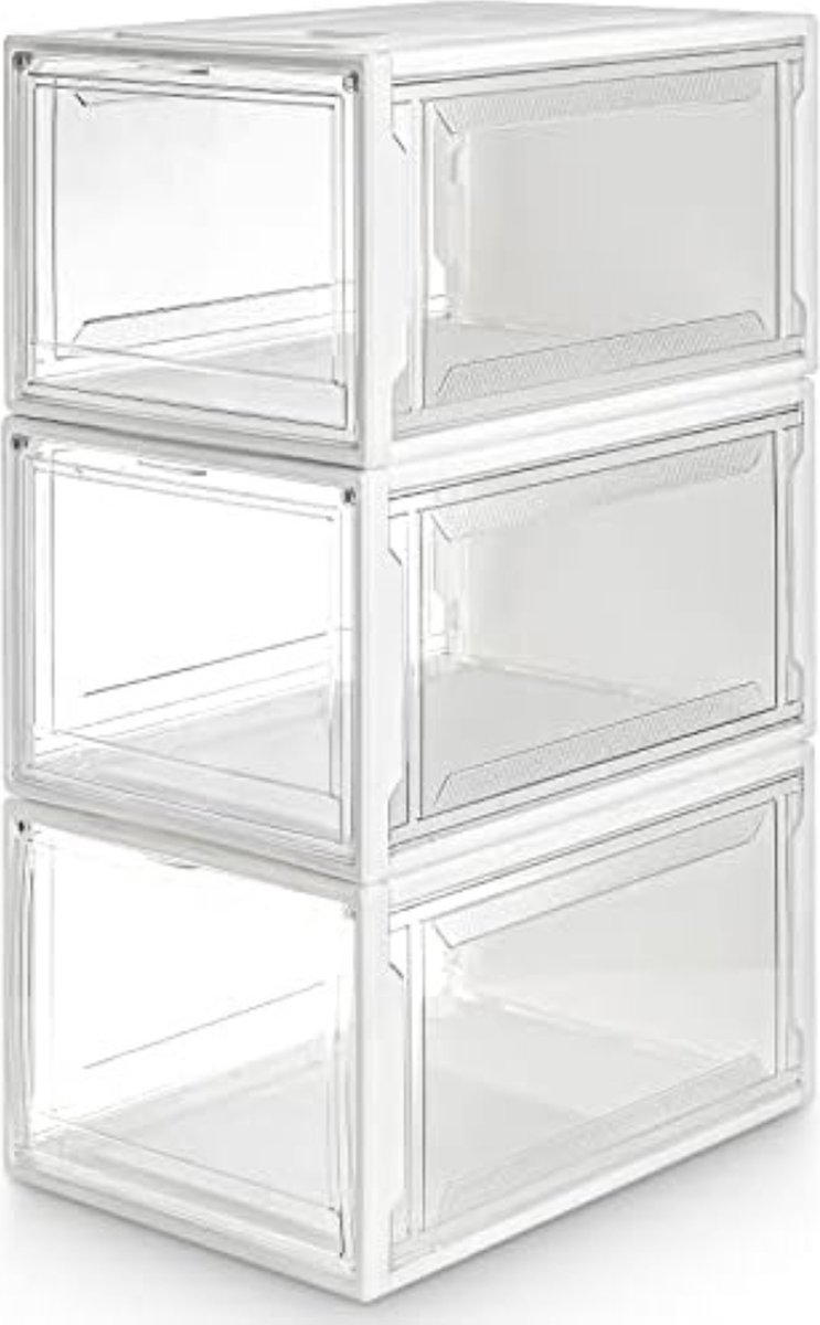 Solacis Schoenen Opbergsysteem - Schoenen Organizer - Schoenenbox - Schoenen Opbergen - Must Have In Huis! Wit