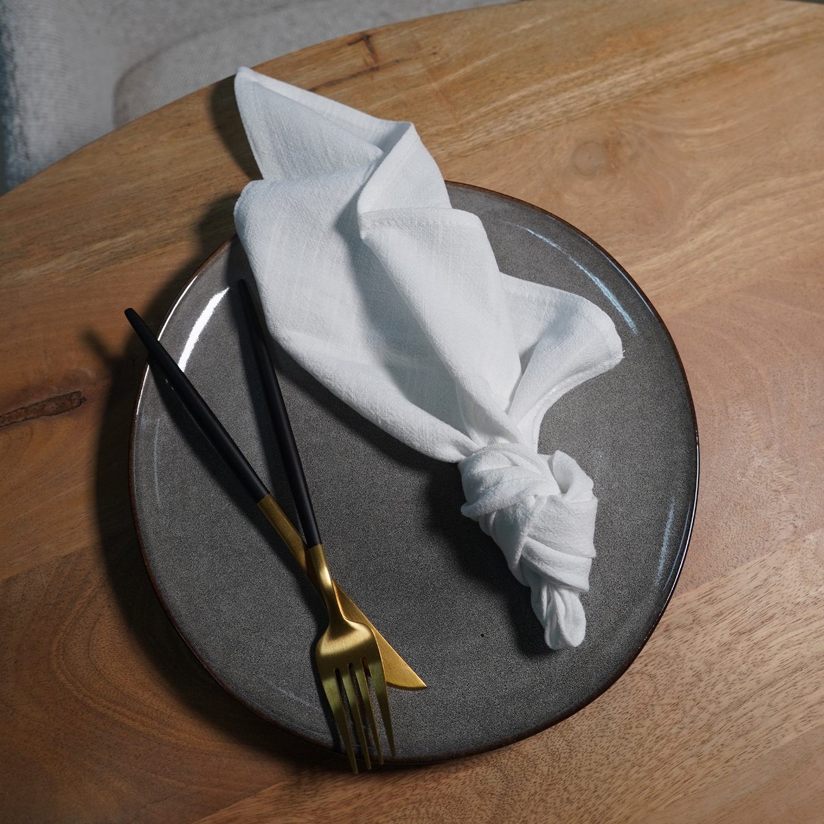 QUVIO Servet – Servetten – Katoenen servet – Servet katoen – Stoffen servet – Servet stof –Witte servetten – Servet Wit – Servet 40x40cm – Katoen – 40x40cm – Wit – Set van 4 — cadeau in Wonen & Interieur - foto 4