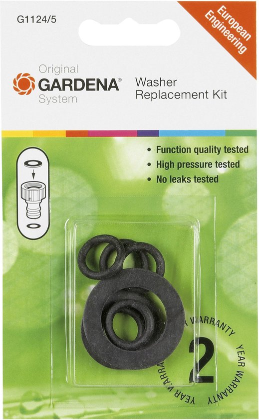GARDENA rubber ringenset 3/4″ 4-delig sluitring en O-ringen voor kraanstukken 901-50 en 2901-20