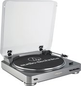 Audio-Technica AT-LP60XUSB Draaitafel met riemaandrijving Grijs, Metallic