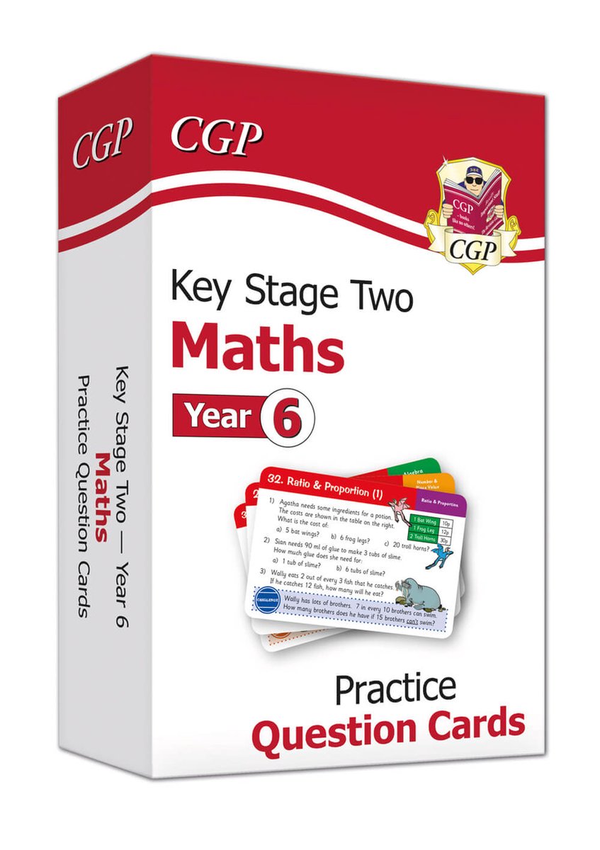 New KS2 Maths Practice Question Cards - Year 6 | 9781789085204 | Cgp ...