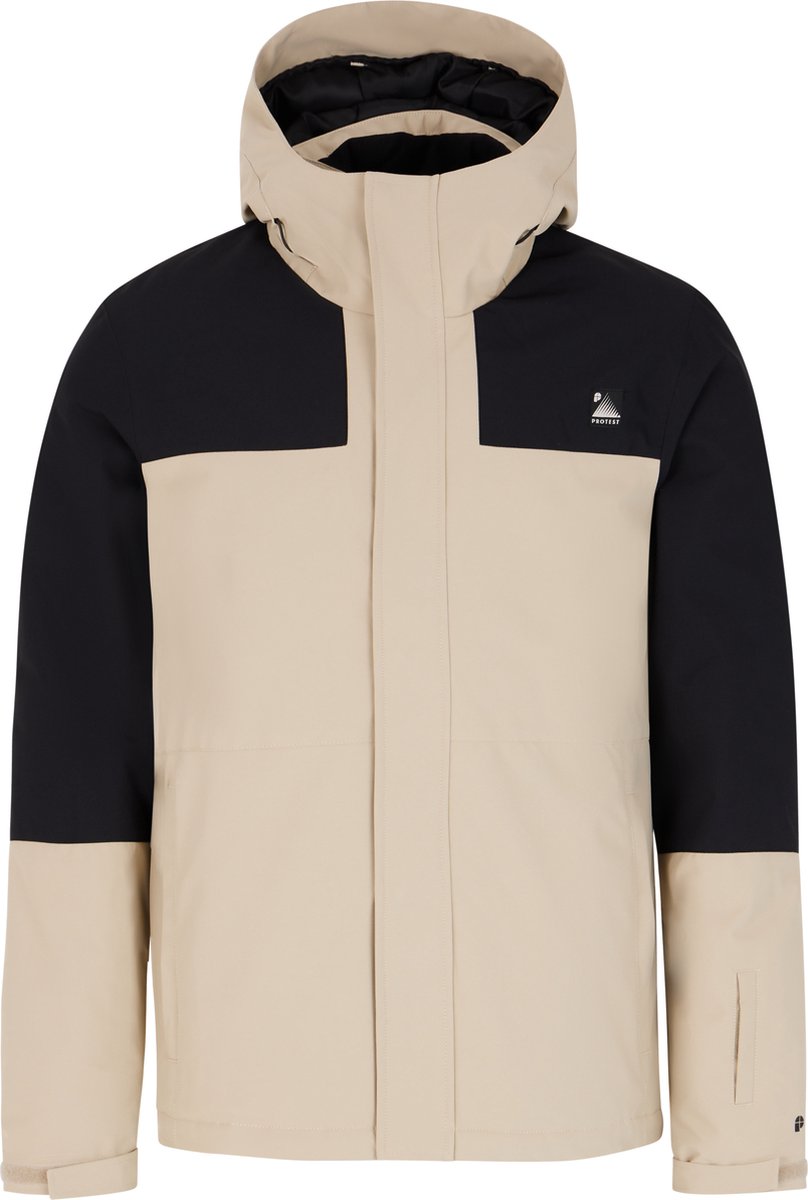 Protest Prtchoose – Skijas Heren – Waterafstotende afwerking – Winterjas – Waterkolom 10K Beige
