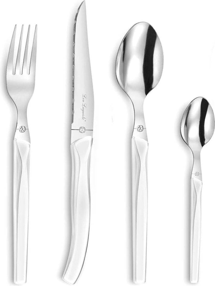 Lou Lagioule Rising Sun - 24-delige bestekset - Geschikt voor 6 personen - Wit