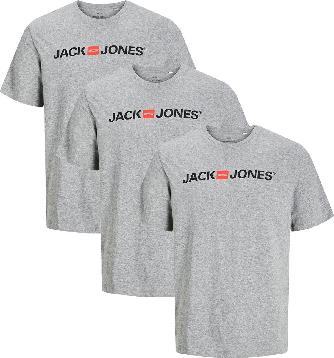 Jack & Jones Heren t-shirt 3 pack Basic