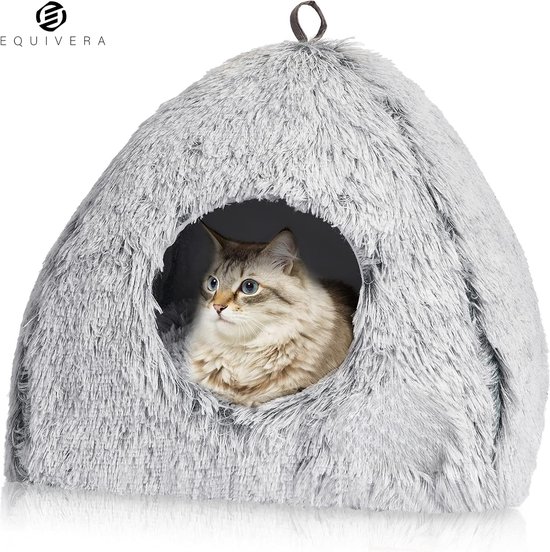 Verhoogd kattenbed, comfortabele houten kattenstoel, langdurig verhoogd hondenbed, ademend huisdierbed, antislip houten kattenhangmat met hoekflexibiliteit voor katten, honden, konijnen en kleine