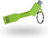 Azuri USB Sync- and charge cable - key - micro USB connector - groen