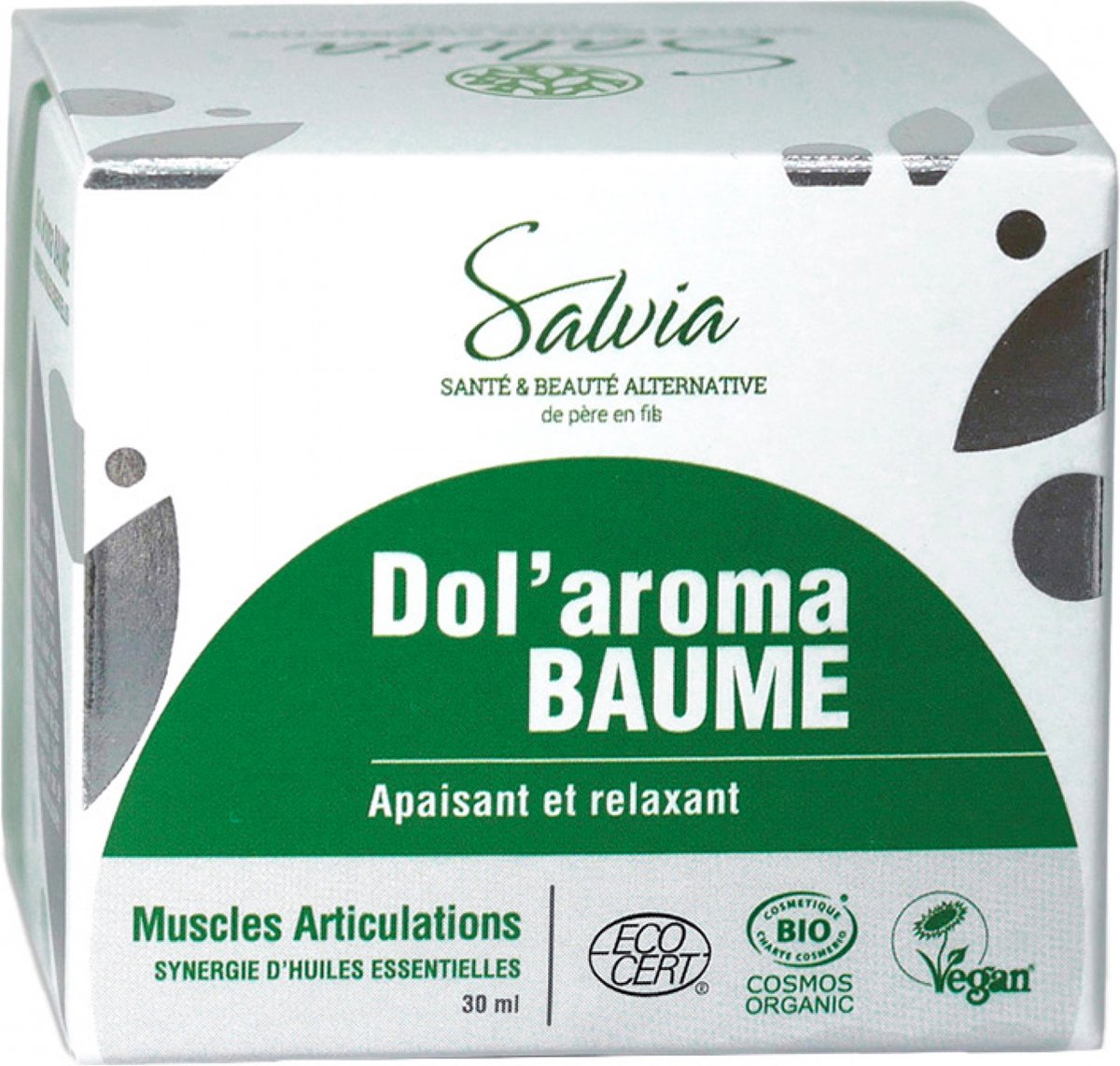 Salvia Nutrition Dol'Aroma Verzachtende en Ontspannende Balsem Biologisch 30 ml