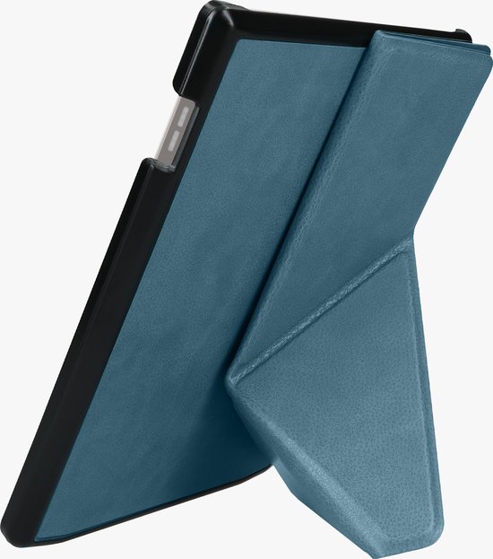 kwmobile e-reader hoesje geschikt voor Pocketbook InkPad 4 / Color 3 / Color 2 / Vivlio InkPad 4 / InkPad Color 3 hoes - Ereader flip case met standaard - E reader cover van kunstleer - In petrol van Merkloos — afbeelding 2