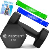 Bol.com KESSER® Dumbells Set 2 Paren | Gewichten Set | verstelbare Dumbell Geschikt voor Krachttraining | Halterset met oefening... aanbieding