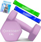 Bol.com KESSER® Dumbells Set 2 Paren | Gewichten Set | verstelbare Dumbell Geschikt voor Krachttraining | Halterset met oefening... aanbieding
