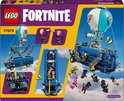 Bus de combat LEGO Fortnite: détails du bus, du ballon et des figurines.