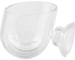 Transparant Acryl Fish Feeding Cup - Verwijderbare Duurzame Fish Feeder met Zuignap - Voor Aquarium Fish .