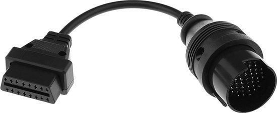Akozon 16 Pin Man-vrouw OBD2 OBD II Uitbreiding Platte Lint Kabel Auto Diagnostische Adapter voor Auto (100 CM