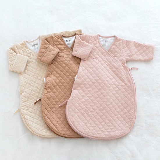 BEMINI Babyslaapzak - MAGIC BAG 0-1m - TOG 1.5 - Gewatteerd comfort - Blush — afbeelding 4