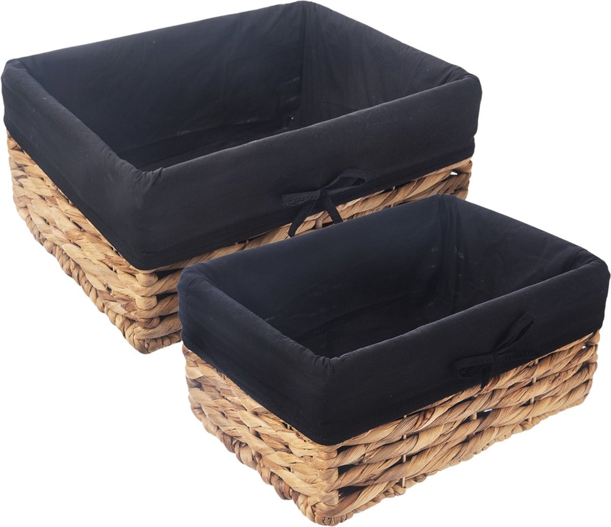 Opbergmand Natuurlijk 2 stuks - Opbergbox - Opbergdoos - Wasmand