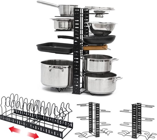Potdekselhouder, Potdeksel-Organizer, Keukengereedschap, Potdeksel-Organizer, Potdeksel, Opbergrek