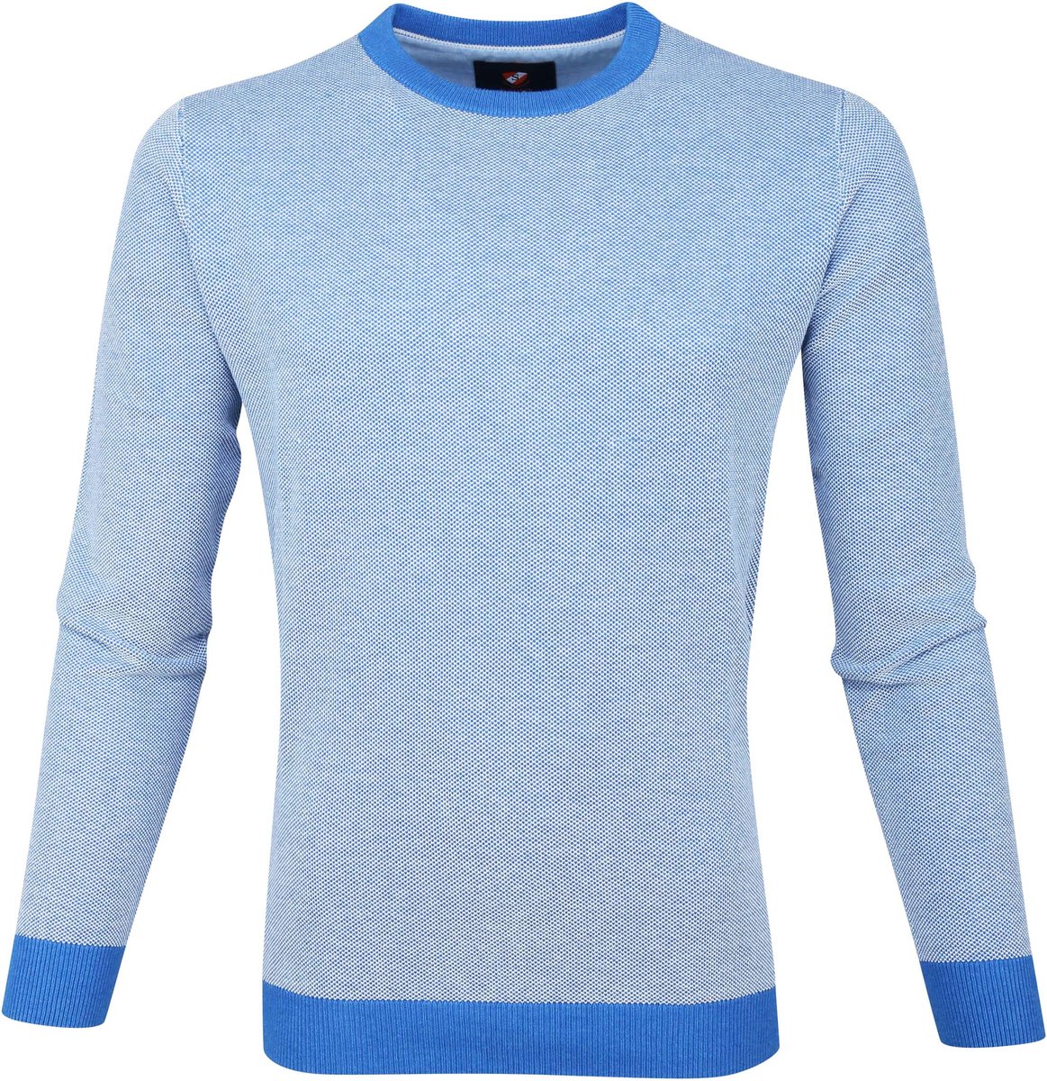 Suitable Katoen Pullover Thomas Blauw - Maat XXL - Heren - Sweater