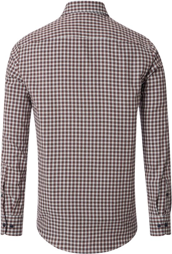Casa Moda Chemise à Carreaux Marron - Taille 4XL - Homme - Chemises Casual