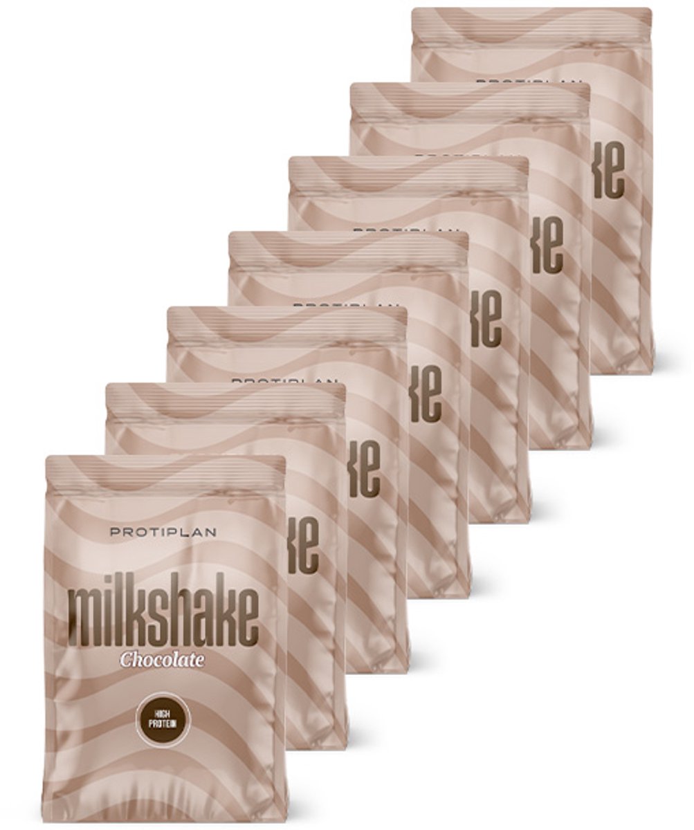 Protiplan - Proteïne Milkshake Chocolade - 7 stuks - 7 x 25 g - Eiwitdieet - Portieverpakking