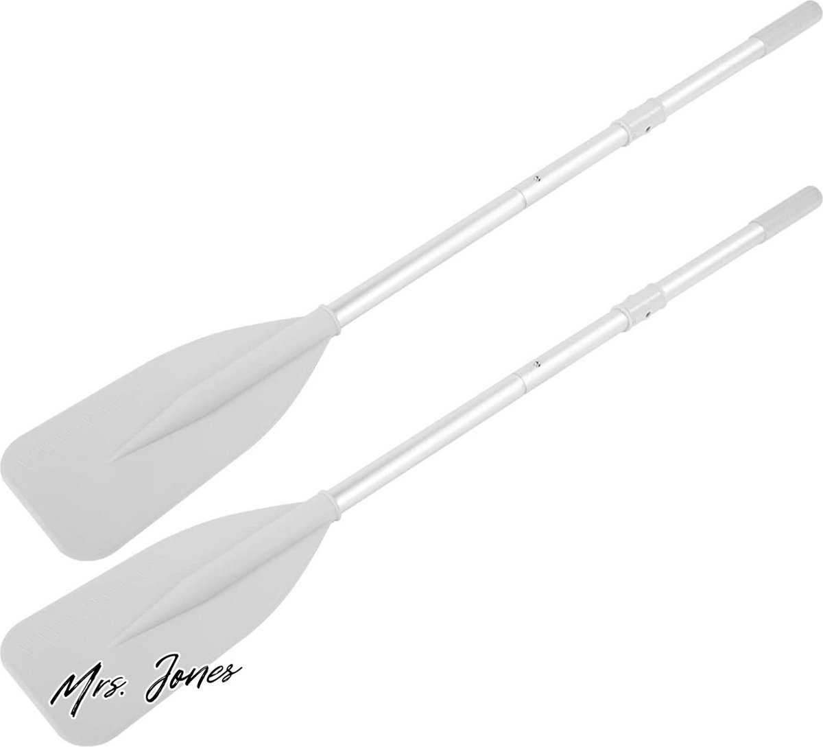 Mrs. Jones Aluminium Roeispanen Water Roeien 2 Set Opblaasbare Boot Rubberboot .