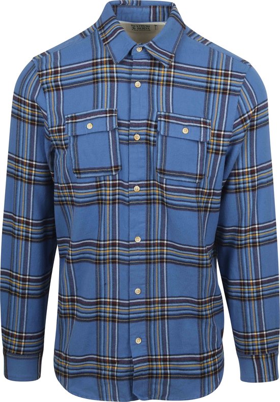 Scotch & Soda FIT EN FLANELLE MULTICOLORE COUPE REGULIÈRE Chemise Homme - Taille L
