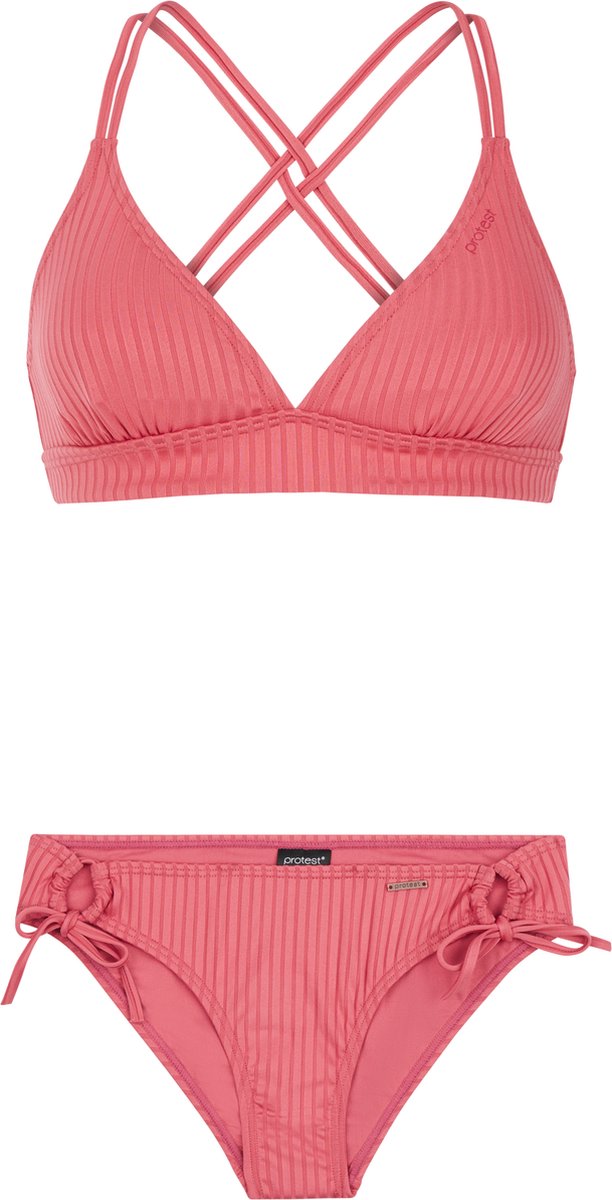Protest Prtboogie – Triangel bikini set Dames – Kruisbanden – Uitneembare vulling Roze