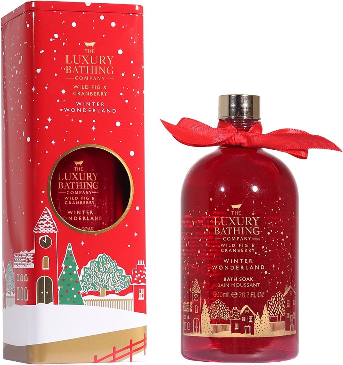 Goedkoopste Festive Bubbles Badschuim, Wilde Vijg & Cranberry, The Luxury Bathing Company, 600 ml